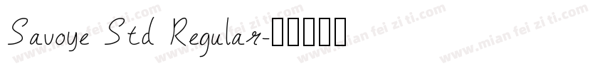 Savoye Std Regular字体转换